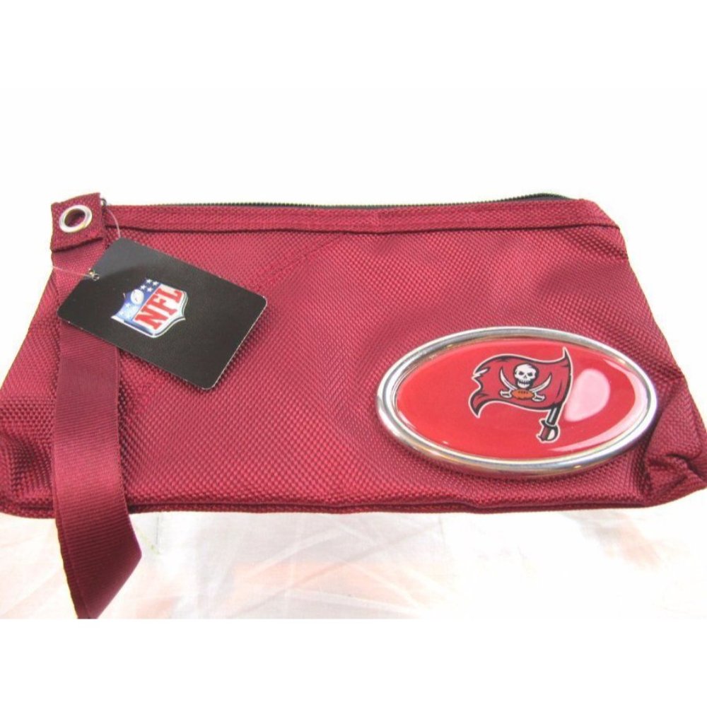 Tampa Bay Buccaneers Little Earth Wristlet ZIPPER Official NFL Lined NEW